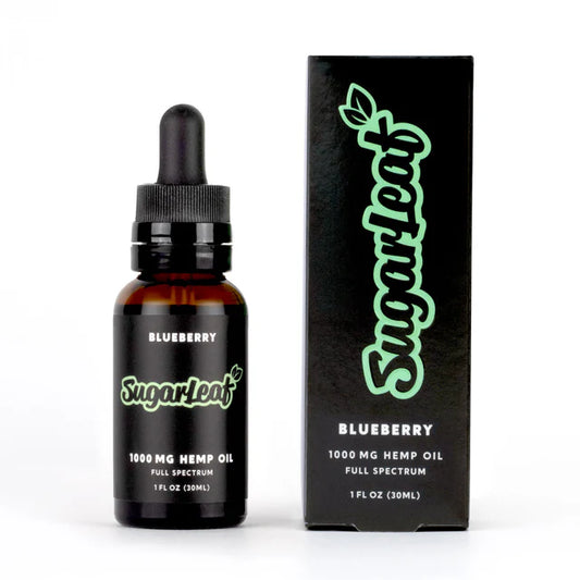 Sugarleaf Full Spectrum CBD Hemp Oil - Blueberry 1000mg