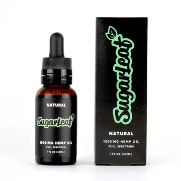 Sugarleaf Full Spectrum CBD Hemp Oil - Natural 1000mg