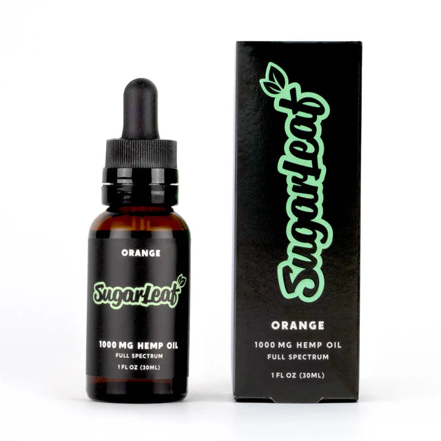 Sugarleaf Full Spectrum CBD Hemp Oil - Orange 1000mg