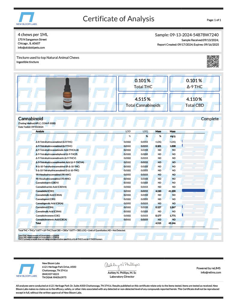 Okidoki 10mg CBD Craft Cut Shin Bone