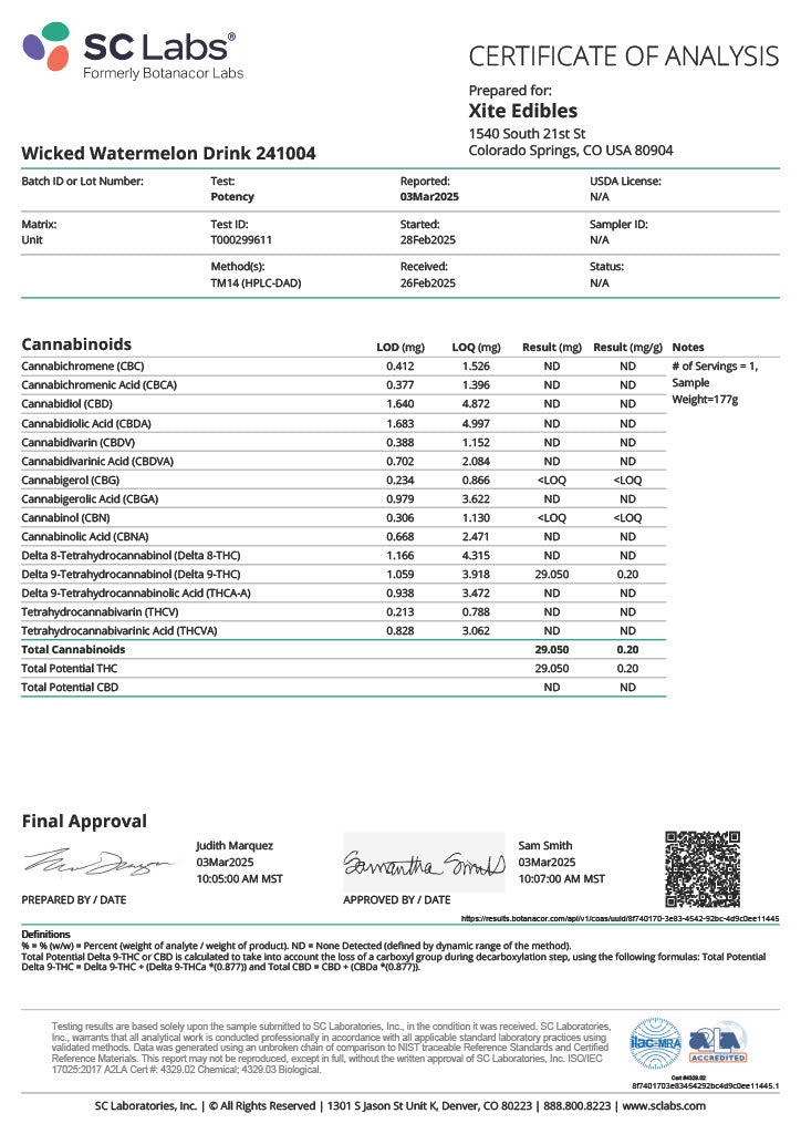 Xite Wicked Watermelon Strawberry Drink 4pk