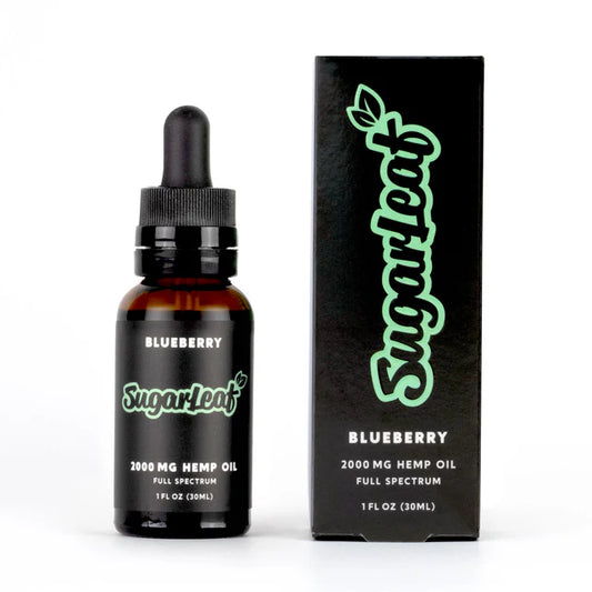 Sugarleaf Full Spectrum CBD Hemp Oil - Blueberry 2000mg