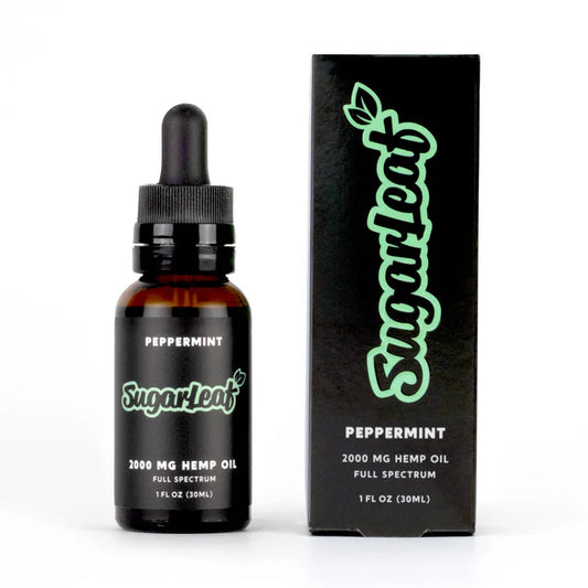 Sugarleaf Full Spectrum CBD Hemp Oil Tincture - Peppermint 2000mg