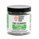Sunny Skies 25mg Bedtime Lime CBD Isolate Gummies 50ct