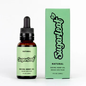 Sugarleaf Broad Spectrum CBD Tincture - Natural Flavor 500mg