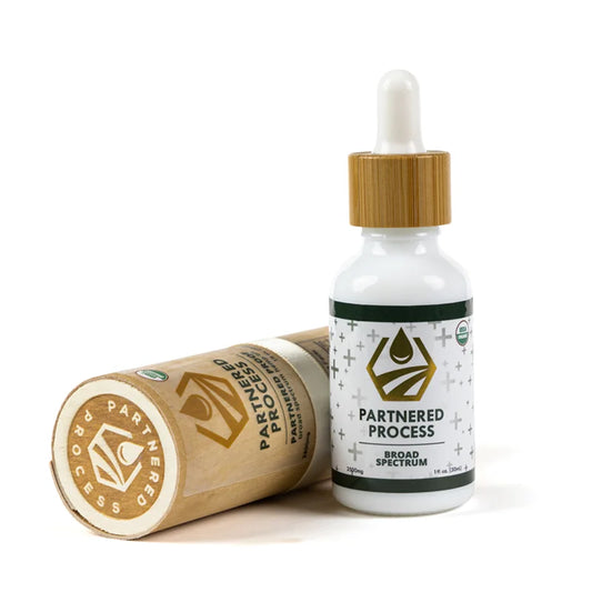 Partnered Process 2500mg Tincture Broad Spectrum Unflavored