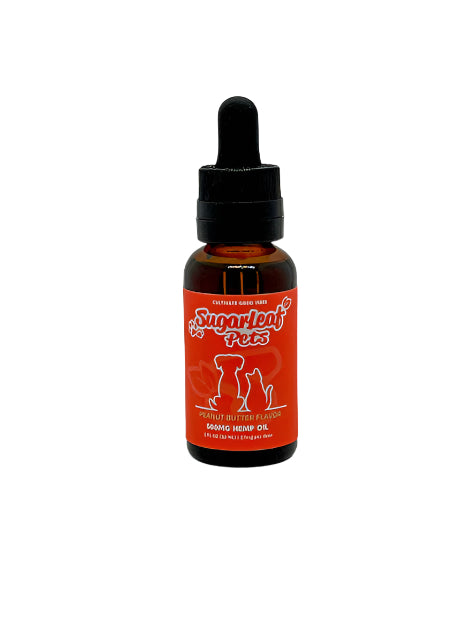 Sugarleaf 500 MG CBD Hemp Oil Tincture for Pets Peanut Butter