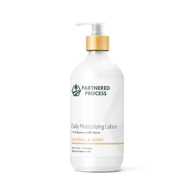 Partnered Process Daily Moisturizing Lotion 1200mg CBD (Oatmeal Honey)