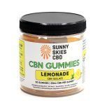 Sunny Skies 25mg CBN Isolate Gummies Lemonade 50ct