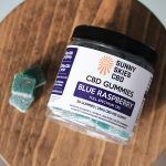 Sunny Skies 25mg Full Spectrum CBD Gummies Blue Raspberry 50ct