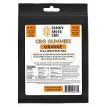 Sunny Skies 25mg Full Spectrum CBG Gummies Orange 15ct