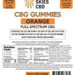 Sunny Skies 25mg Full Spectrum CBG Gummies Orange 15ct