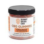 Sunny Skies 25mg Full Spectrum CBG Gummies Orange 50ct