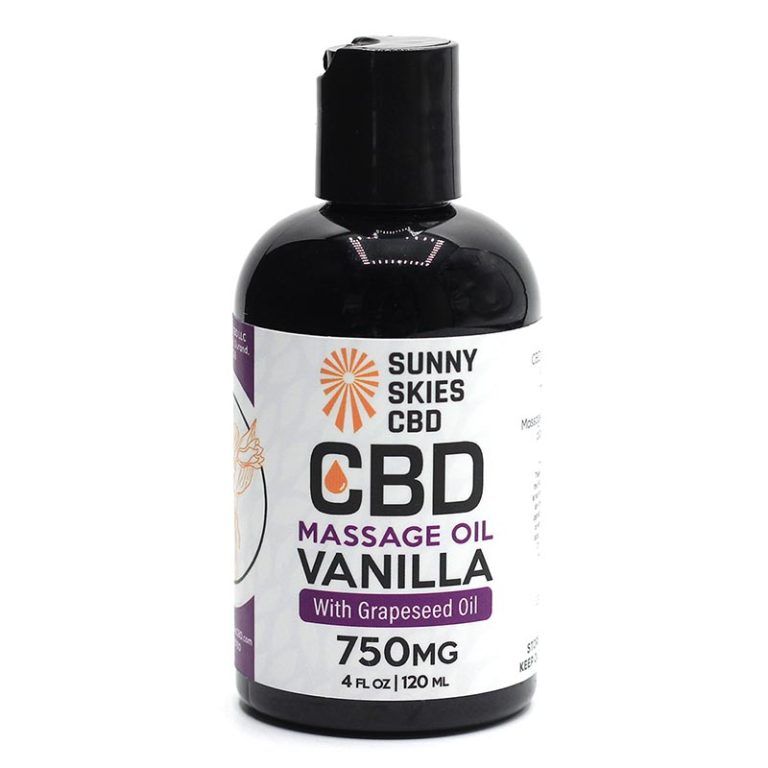 Sunny Skies 750mg CBD Massage Oil
