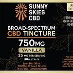 Sunny Skies Broad Spectrum 750mg CBD Tincture Vanilla