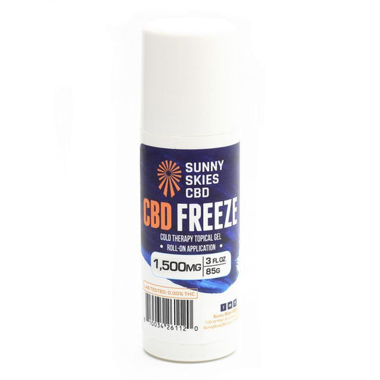 Sunny Skies CBD Freeze Roll On 1500mg 3oz