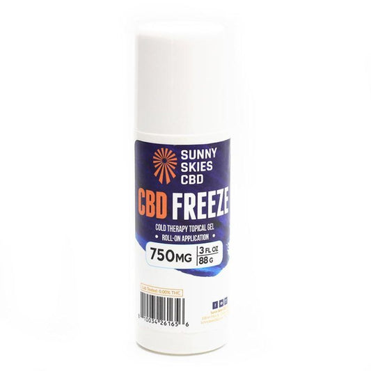 Sunny Skies CBD Freeze Roll On 750mg 3oz