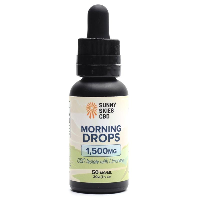 Sunny Skies 1500mg CBD Isolate Morning Drops