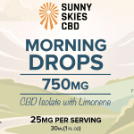 Sunny Skies 750mg CBD Isolate Morning Drops