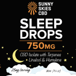 Sunny Skies 750mg CBD Isolate Sleep Drops