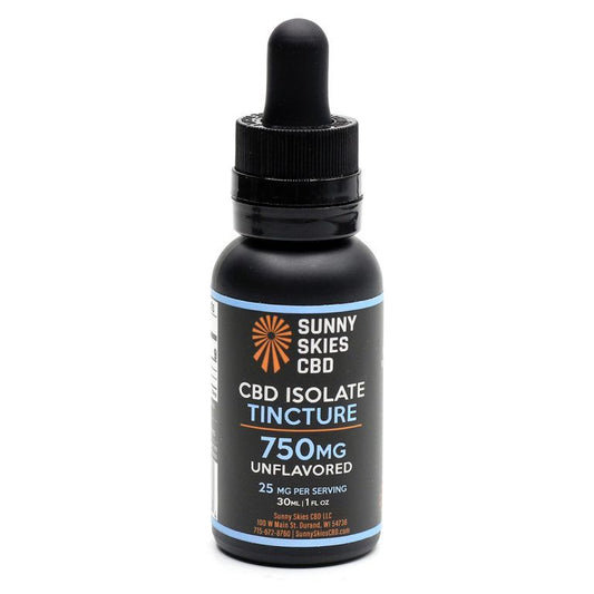 Sunny Skies 750mg CBD Isolate Tincture Unflavored