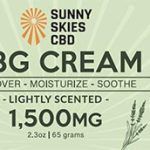 Sunny Skies CBG Cream 1500mg Recover Moisturize Soothe 2.3oz