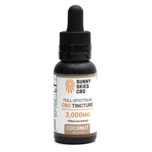 Sunny Skies Full Spectrum CBG 3000mg Tincture Coconut