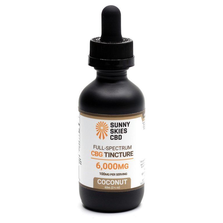 Sunny Skies Full Spectrum CBG 6000mg Tincture Coconut 60ml