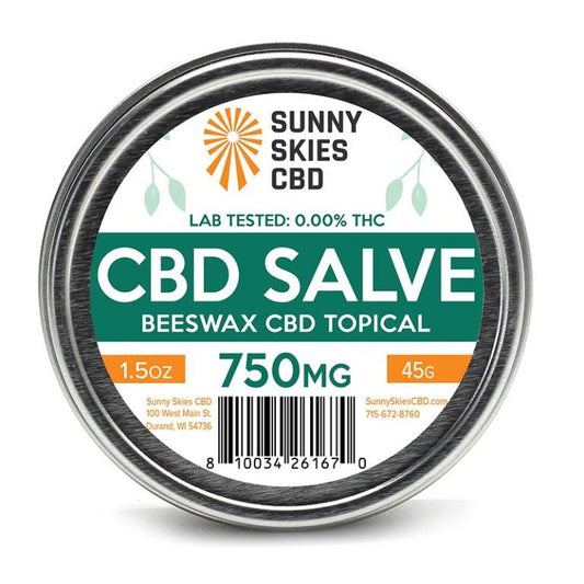 Sunny Skies Relief Salve CBD 750mg Topical 1.5oz