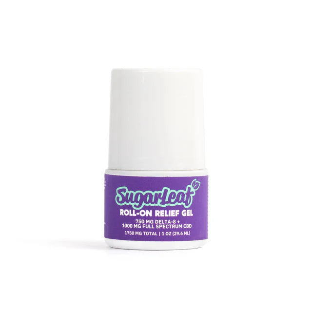 Sugarleaf 1750mg Delta 8 THC + Full Spectrum CBD Roll-on Relief Gel 29.6ml