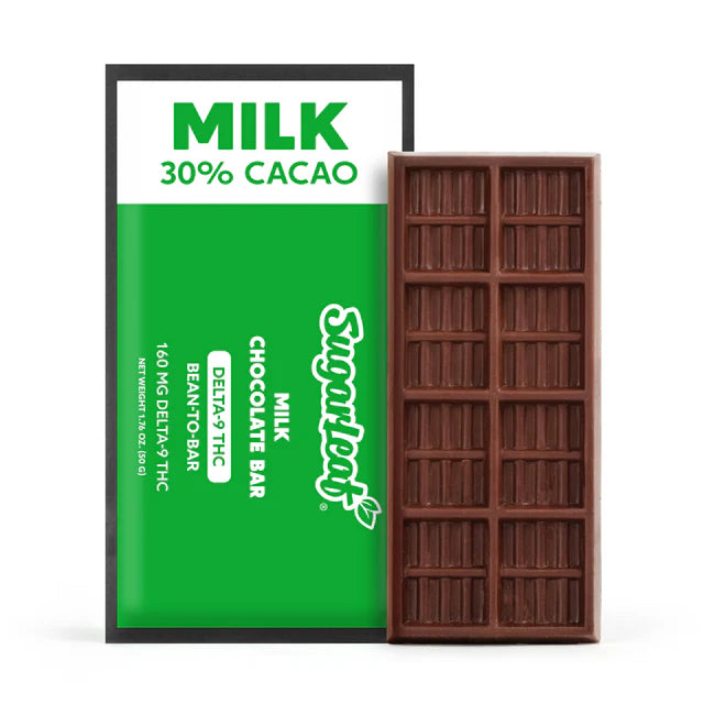 Sugarleaf 160 MG Delta-9 THC Chocolate Bar | Milk Chocolate