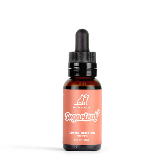 Sugarleaf 250mg Full Spectrum CBD Pet Tincture Bacon Flavor 30ml