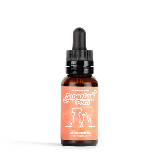 Sugarleaf 500 MG CBD Hemp Oil Tincture for Pets Bacon Flavor