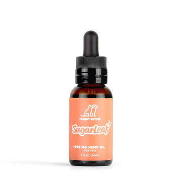 Sugarleaf Pets Tincture 1000mg 30ml - Peanut Butter Broad Spectrum CBD