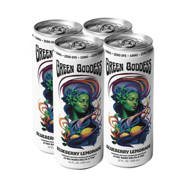 Green Goddess 10 MG Nano Delta-9 THC Zero Sugar Beverage | Blueberry Lemonade