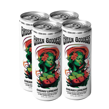 Green Goddess 10 MG Nano Delta-9 THC Zero Sugar Beverage | Cherry Limeade