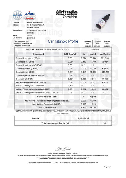 CBRX CBC Hyper Focus Tincture