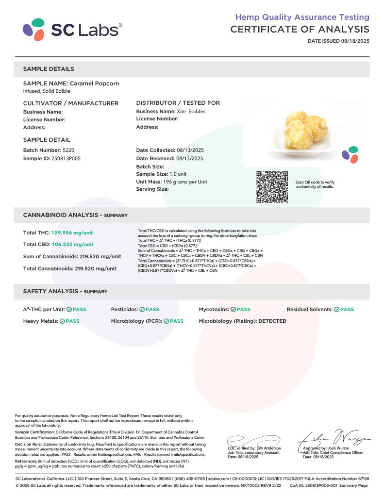 Xite D9 Caramel Popcorn