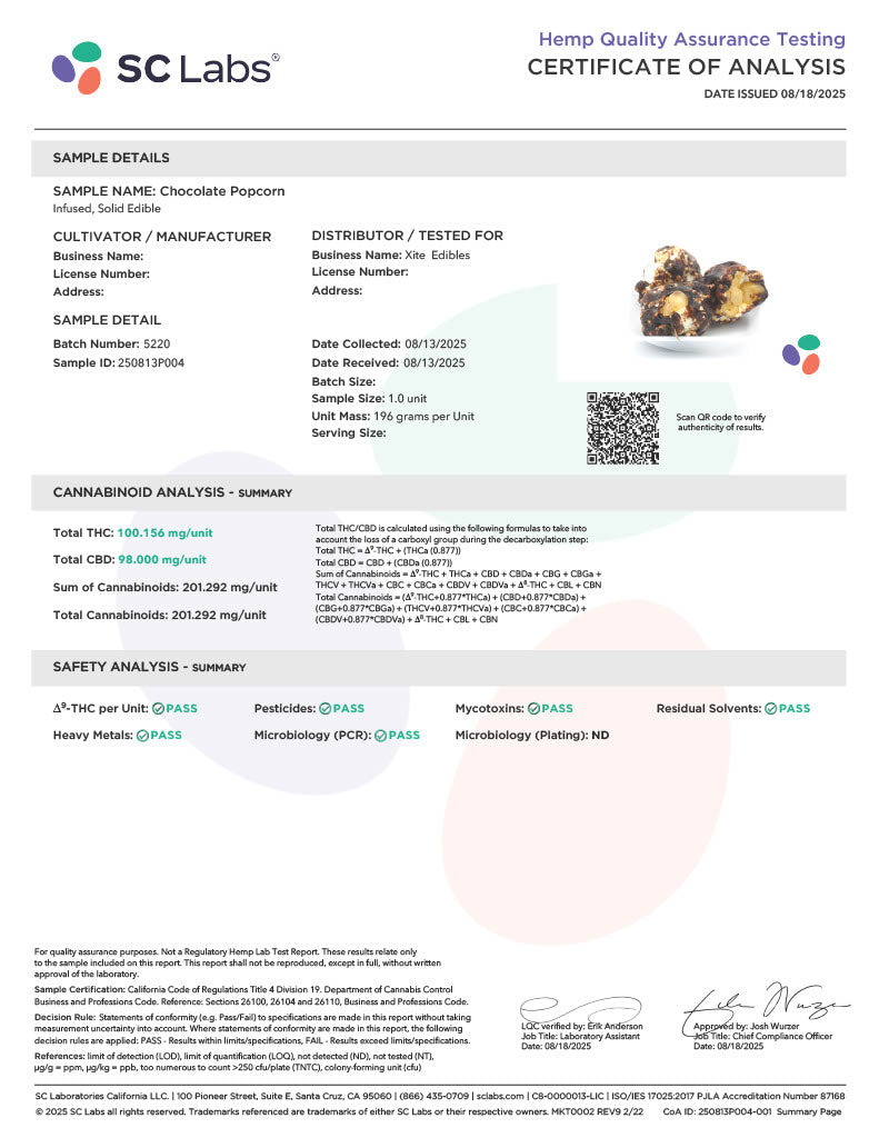 Xite D9 Chocolate Popcorn