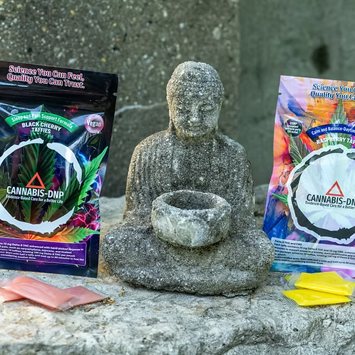 Dr Murse Cannabis DNP Delta 9 THC 5mg CBD 5mg Taffy 10 pack Sleep Black Cherry Flavor