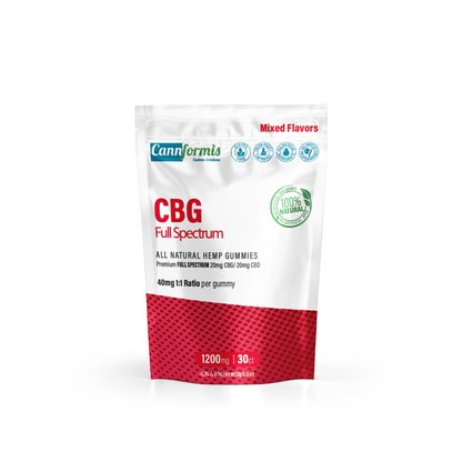 Cannformis 40mg CBG Full Spectrum Gummies - 30ct