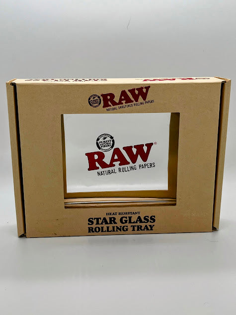 Raw Star Glass Heat Resistant Rolling Tray