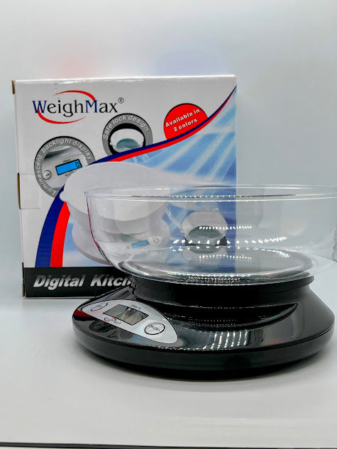 Weigh Max Digital Scale Large Black