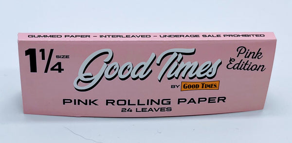 Good Times 1 1/4 Pink Rolling Paper