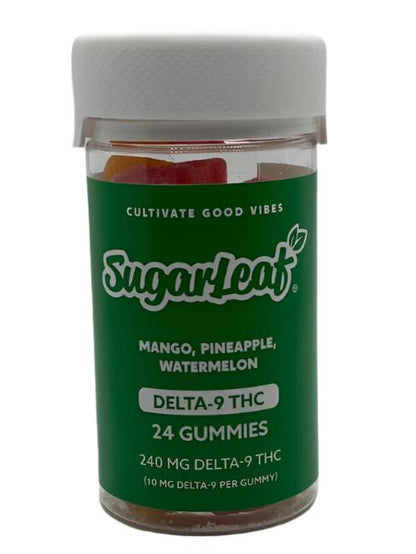 Sugarleaf Delta 9 THC 24 Gummies 240mg