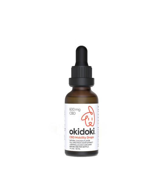 Okidoki 600mg CBD Mobility Drops - Chicken Flavor