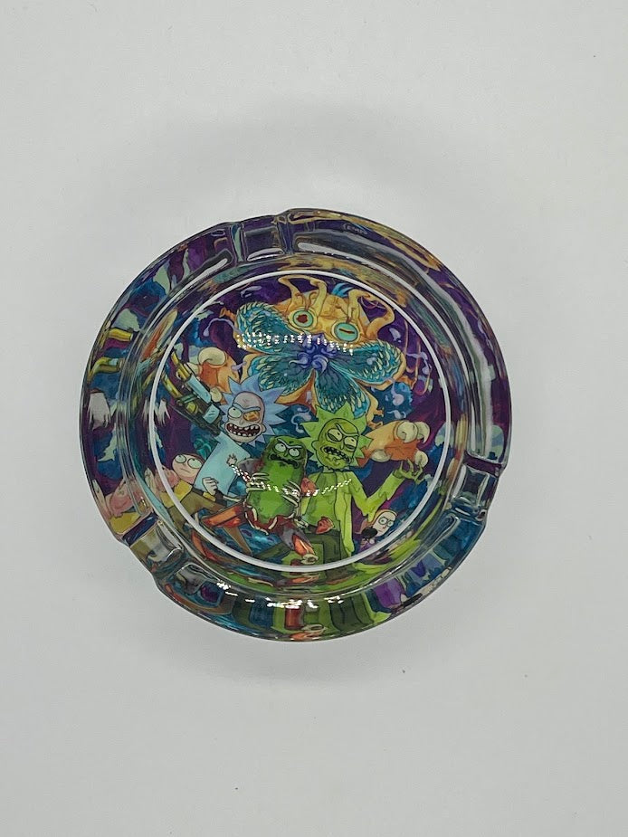 Rick and Morty Glass Ashtray