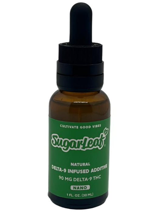 Sugarleaf Nano Delta 9 THC Infused Additive 90mg 30ml Natural Flavor
