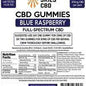 Sunny Skies 25mg Full Spectrum CBD Gummies Blue Raspberry 15ct