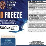 Sunny Skies CBD Freeze Roll On 1500mg 3oz